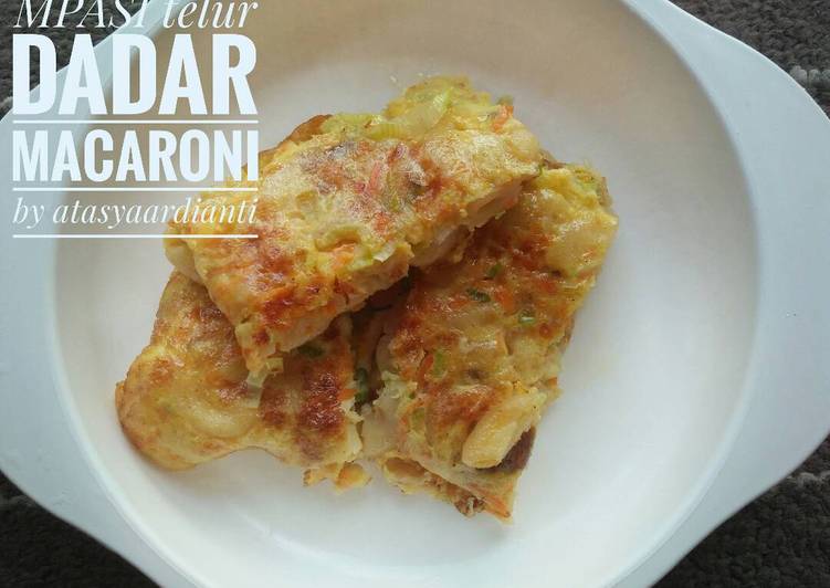 resep lengkap untuk Telur Dadar Macaroni (mpasi 1y+)