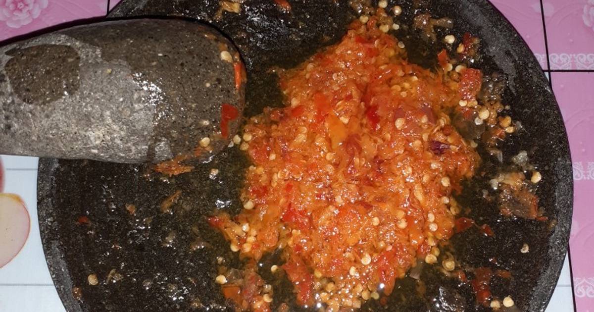 Telur Geprek Sambal Korek : Resep Masakan Ayam Geprek Sambal Ijo