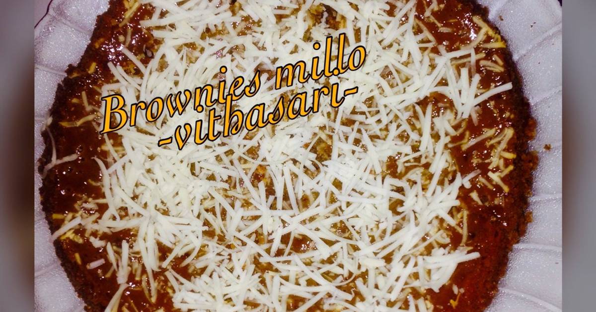 Resep Brownies millo magic com,no baking powder/baking soda