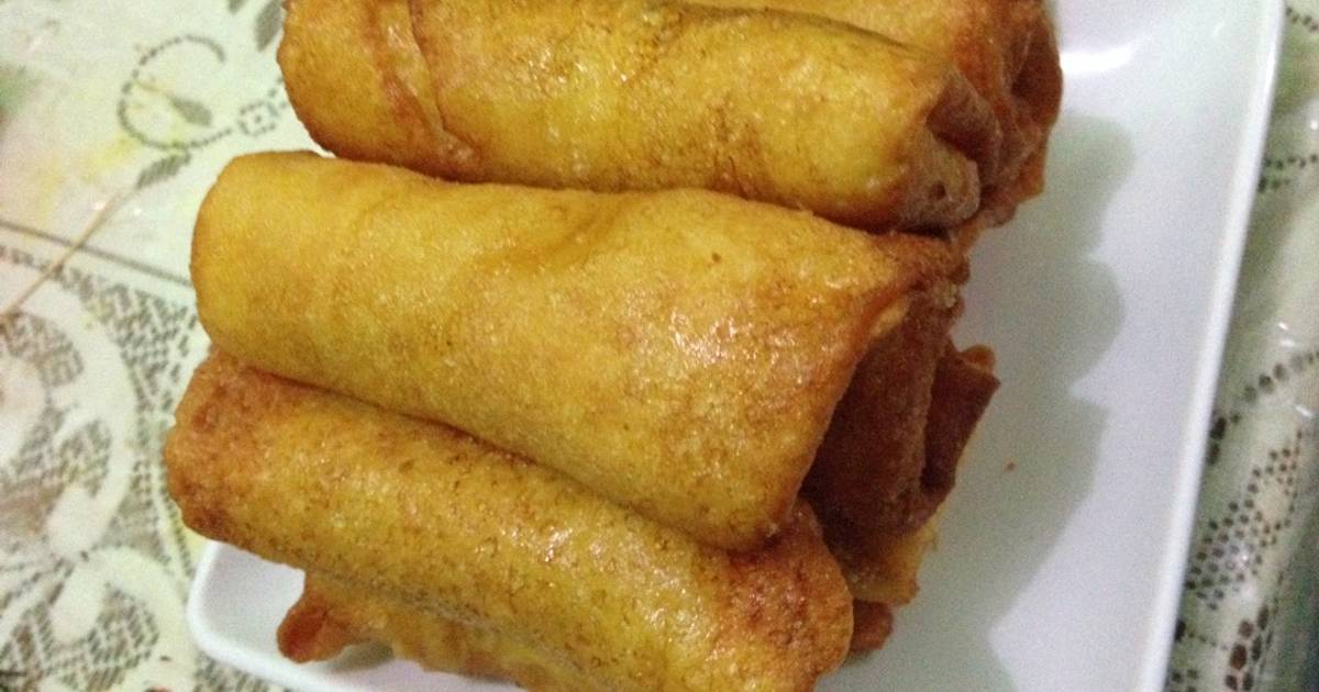 Resep Lumpia isi ayam udang a.k.a sosis solo ala latisha