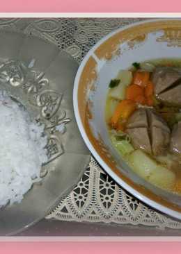 Sup bakso sapi simple