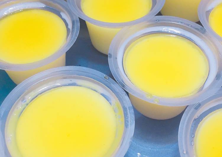 Resep Milk Vanilla Pudding + Passion Fruit Syrup oleh 