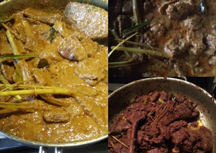 resep lengkap untuk Rendang Sapi (Caramelized Beef Kari) Padang