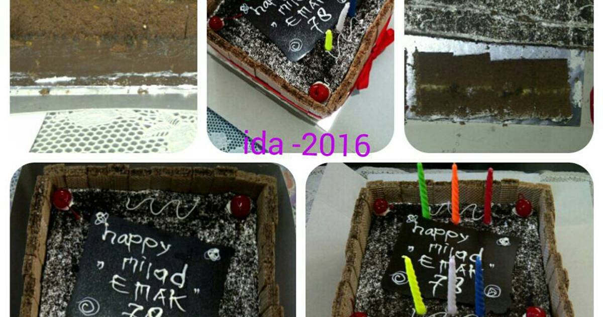 Resep Brownies kukus ULANG TAHUN ..... mudah