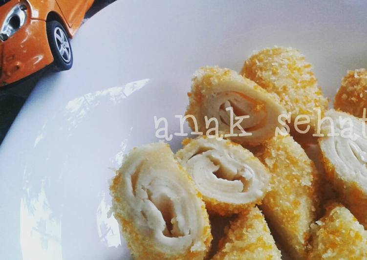 resep Roll roti tawar keju goreng sehat - bekal anak