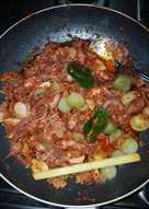 Tumis sambel cumi asin