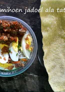 Kerupuk mihun jadoel+sambal hati