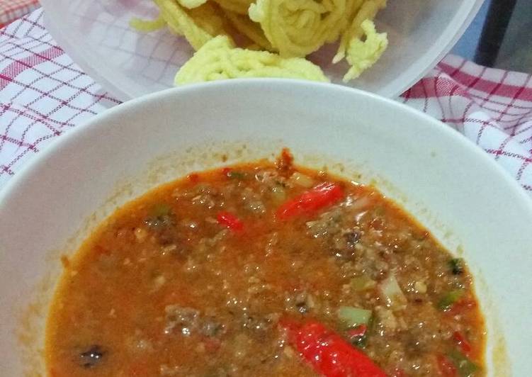 resep lengkap untuk Kerupuk mie banjur