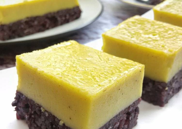 resep makanan Lapis Labu Kuning Ketan Hitam (Serimuka)