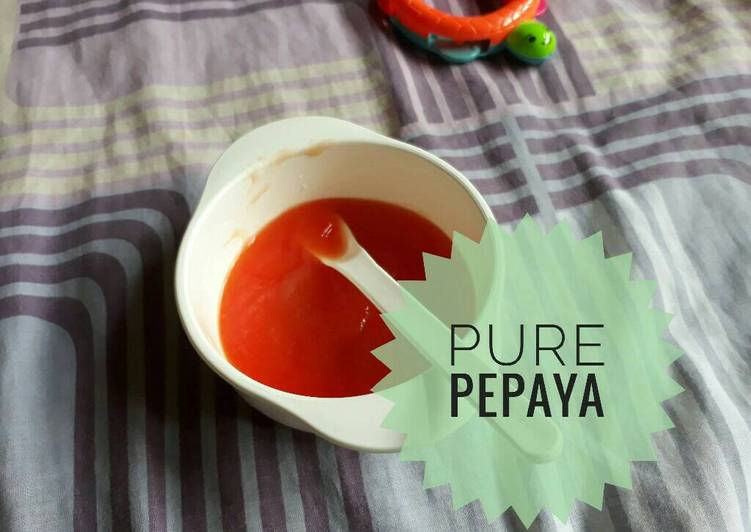 gambar untuk resep Pure Pepaya mpasi 6m