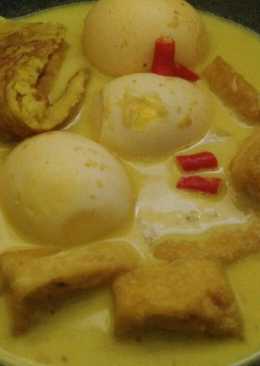 Tahu telur kuah kuning