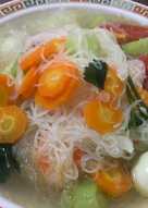 Sayur Oyong Dengan Bihun dan Wortel