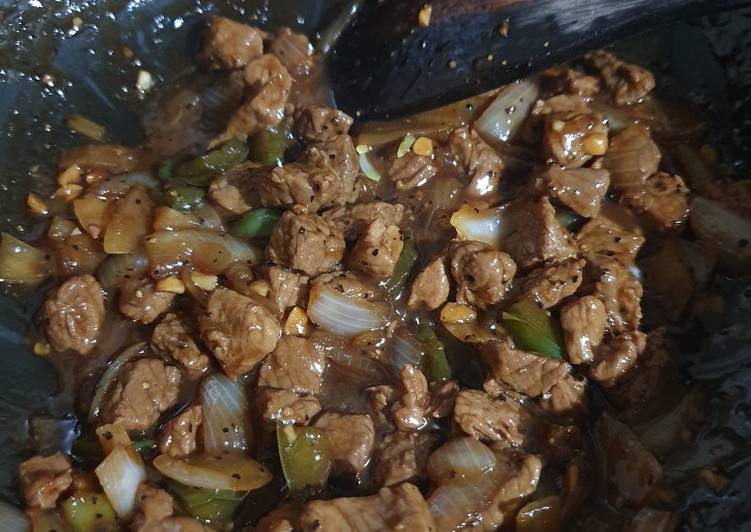 Resep Blackpaper beef with butter sauce oleh Aisha Ginting - Cookpad