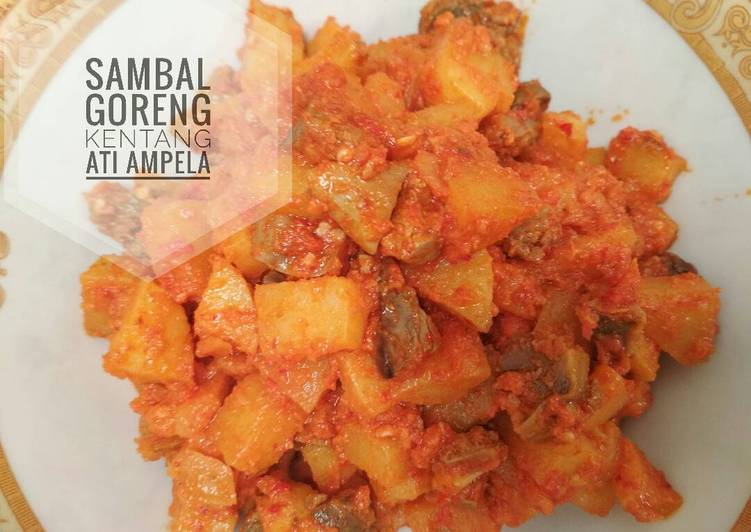 bahan dan cara membuat Sambal Goreng kentang Ati Ampela