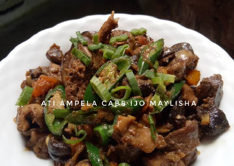 gambar untuk cara membuat Ati Ampela Cabe Ijo