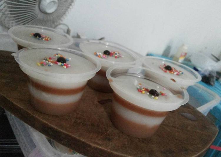 resep makanan Puding susu coklat