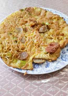 Telur dadar mie