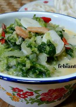Sawi putih masak santan