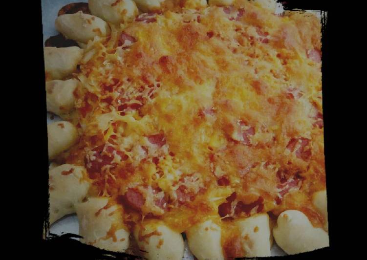 resep lengkap untuk Cheesy bite pizza