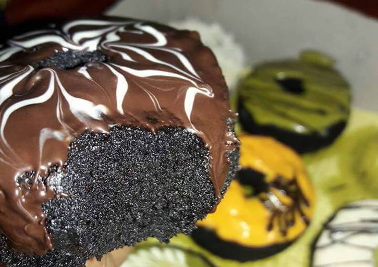 resep lengkap untuk BLACK BROWNAT(Bronis donat)