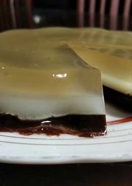 Puding santan coklat