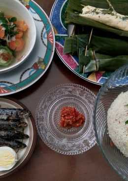 Nasi liwet and friends