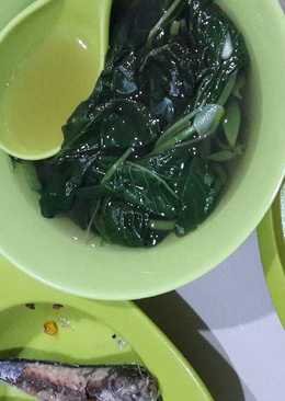 Sayur Bayam Polos + Ikan Pindang