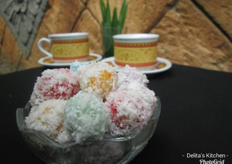 resep makanan Klepon Pelangi