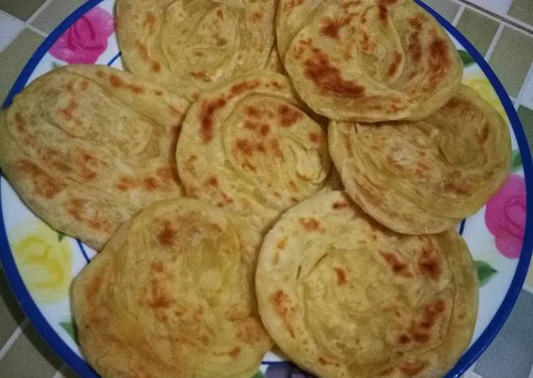 bahan dan cara membuat Roti Maryam Cane