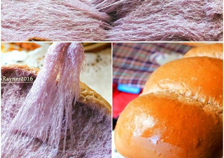 resep makanan Killer Toast Hokkaido Milk Taro (bubuk Ubi Ungu) Super SOFT