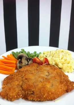 Chicken katsu and mashed potato