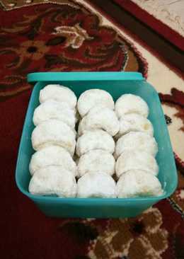 Eggless Milkless Kue Putri Salju
