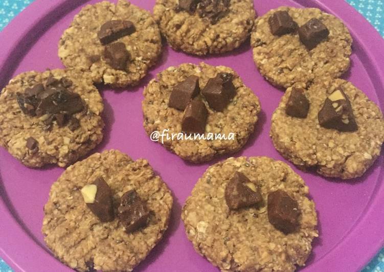 cara membuat Milo Oat Cookies (no oven, happycall aja)