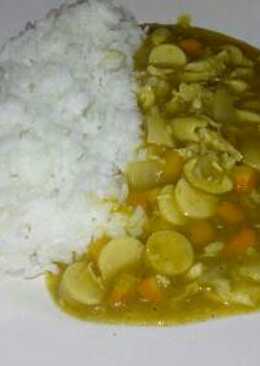 Japanese curry ala anak kos with rice cooker