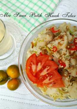 Mie Sawi Putih Kuah Telur