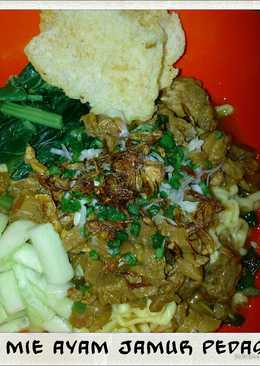 Mie Ayam Jamur Pedas