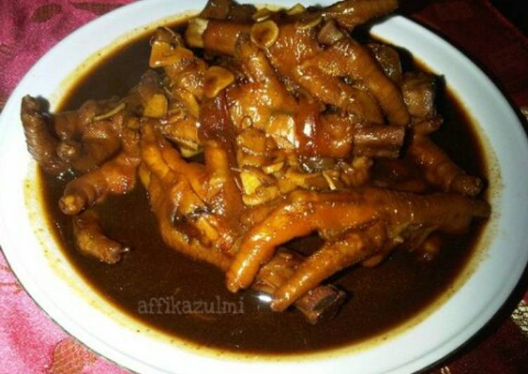 cara membuat Ceker Pedas Saus Kecap