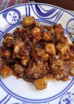 Tahu tofu manis pedas ala warkop ayu