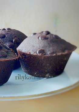 Muffin brownies chococips cemilan anak balita