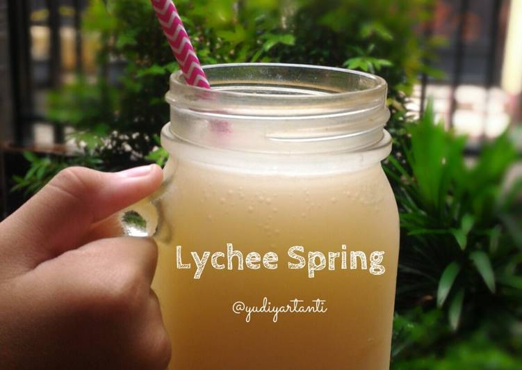 resep makanan Lychee Spring Ice