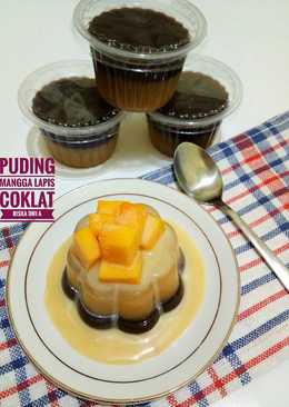 Puding Mangga Lapis Coklat