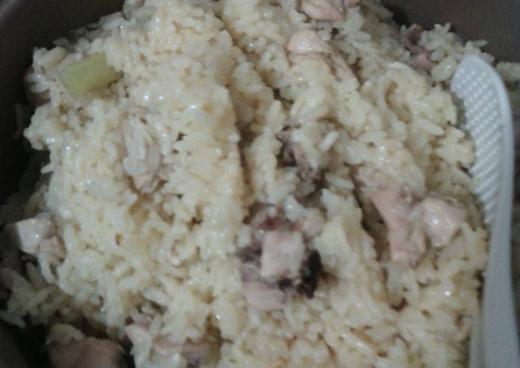 resep makanan Nasi Hainan Rice Cooker