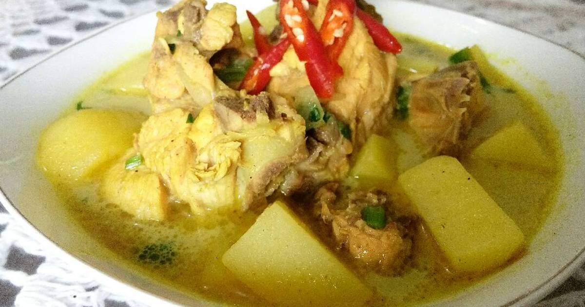  Gulai  ayam bumbu kuning  12 resep Cookpad