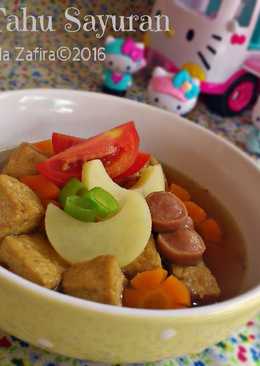 Semur tahu sayuran (menu si kecil)