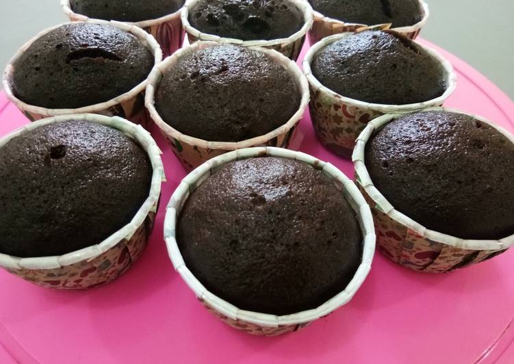 gambar untuk cara membuat Cup Cake Kukus Cokelat