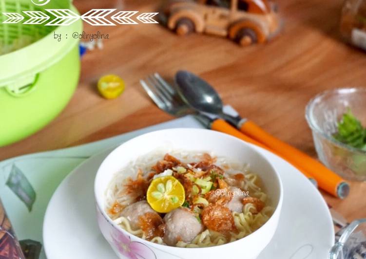 gambar untuk resep makanan Bakso Sapi Sederhana anti gagal