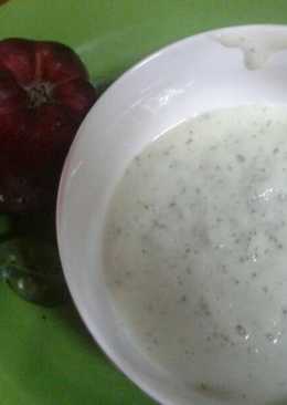 Bubur telur bayam