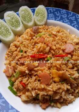 Nasi Goreng Sosis (bumbu instan)