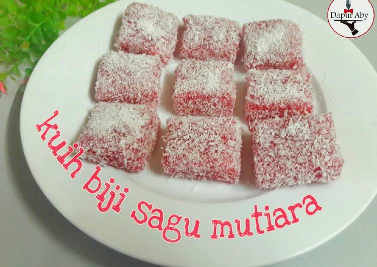 Kuih Biji Sagu Mutiara Jajanan Pasar Khas Malaysia foto resep utama