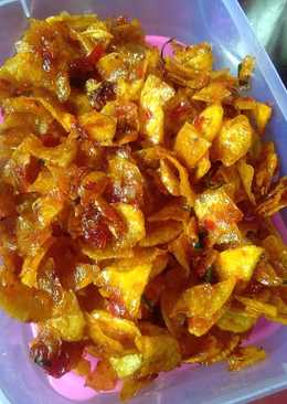 Kering kentang pedas manis